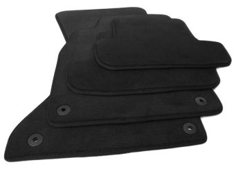 Fussmatten passend für Audi A5 8T Coupe Cabriolet 8F Velours in Premium Qualität Autoteppiche 4-teilig schwarz 