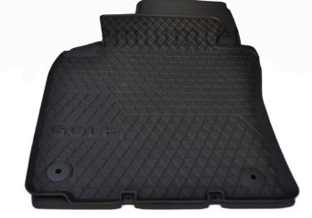 Gummimatten Original VW Golf 5 6 Fussmatten Gummimatten Allwetter 2-teilig schwarz Druckknopf rund 