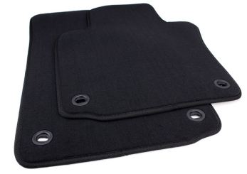 Fussmatten passend für VW Golf 5 6 Variant Jetta Scirocco Velours Premium Qualität Autoteppiche 2-teilig schwarz oval 