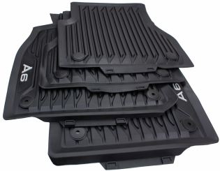 Original Audi Gummimatten A6 4K (C8) Fußmatten S6 RS6 / A6 Allroad Allwetter 4-teilig schwarz 