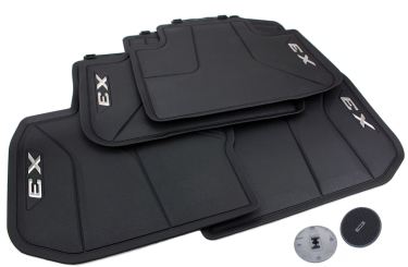 Original BMW X3 (G01) Fußmatten Allwettermatten Gummimatten mit X3 Schriftzug vorne + hinten 4-teilig schwarz 