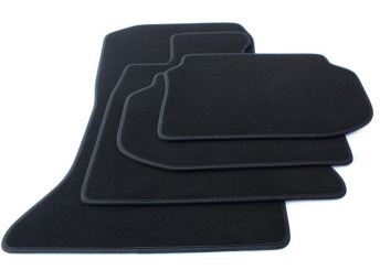 Fußmatten passend für BMW 5er F10 F11 (LCI) 2013-2017 Velours Autoteppiche Premium Qualität schwarz 4-teilig 