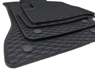 schwarz online Blitzversand Allwetter kaufen BMW passend Fußmatten Fußmatten 4-teilig und Qualität kfz-premiumteile24 Gummimatten | Shop für 5er E60 | Auto Premium E61 KFZ-Ersatzteile
