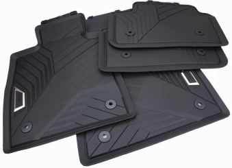 Original BMW Allwettermatten 5er + i5 (G60 G61) M5 (G90 G99) Fußmatten Gummimatten Premium Qualität 4-teilig schwarz 