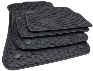 kfz-premiumteile24 KFZ-Ersatzteile und Fußmatten Shop, Fußmatten passend  für Smart Fortwo / Forfour +EQ (453) ab 2014 Premium Qualität Velours  Automatten schwarz 2er SET vorne
