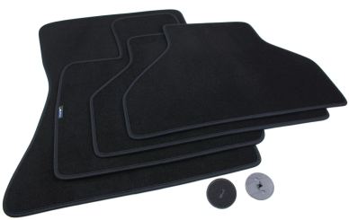 Fußmatten passend für BMW X5 (E70) Velours Automatten Premium Qualität Autoteppiche Schwarz 