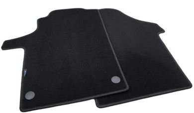 Fußmatten passend für Mercedes Benz V-Klasse / Vito (W447) ab 06/2014 Velours Automatten Premium Qualität Autoteppiche 2-teilig schwarz 