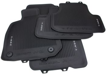 Original Fußmatten für VW T-Roc II ab 11/2025 Allwettermatten Premium Qualität Gummimatten 4-teilig schwarz 