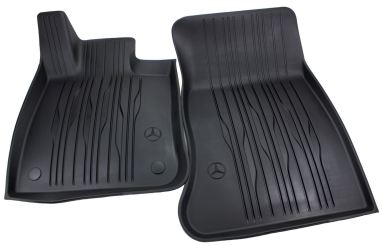 Original Mercedes-Benz Fußmatten GLC (254) AMG Allwetter Gummimatten Dynamic Lines 2-teilig vorne schwarz 