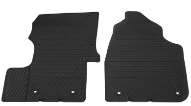 Original Gummimatten VW Crafter (2E) 2006-2016 Fußmatten Allwetter 2-teilig schwarz vorne 