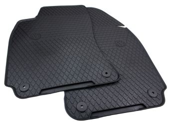 Original Fußmatten VW Passat 3B (B5) / W8 Gummimatten Allwetter Automatten vorne 2-teilig Druckknopf rund 