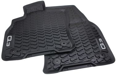 Original Audi Gummimatten Q3 RSQ3 (F3) Fußmatten Q3 Sportback Allwetter 2-teilig vorne schwarz 