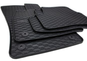 Gummimatten passend für Audi Q2 (GA) Fussmatten Gummi in Premium Qualität Auto Allwetter Matten 4-teilig schwarz 