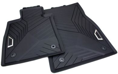 Original BMW Allwettermatten 5er + i5 (G60 G61) M5 (G90 G99) Fußmatten Gummimatten Premium Qualität 2-teilig vorne schwarz 