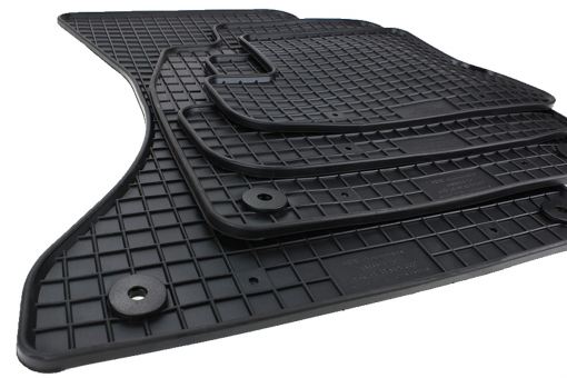 Fußmatten passend für Audi A5 Coupe 8T Cabriolet Gummimatten in Premium Qualität Allwetter 4-teilig schwarz 