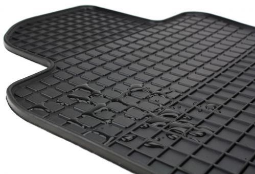 Fußmatten passend für Audi A1 8X + Sportback Gummi Premium Qualität Auto Allwetter 4-teilig schwarz Druckknopf rund 