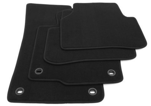 Fußmatten passend für VW Passat 3C B6 + CC Velours Premium Qualität Autoteppich 4-teilig schwarz oval 