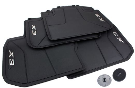 Original BMW X3 (G01) Fußmatten Allwettermatten Gummimatten mit X3 Schriftzug vorne + hinten 4-teilig schwarz 