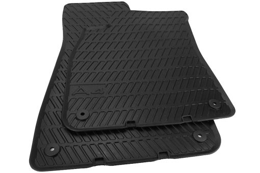 Original Audi Gummimatten A4 S4 8E Fussmatten Gummi B6 B7 A4 Cabriolet 8H Allwetter vorne schwarz 