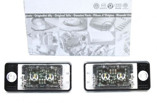 Original Audi LED Kennzeichenbeleuchtung Leuchten A3 S3 8P A4 S4 8E A6 S6 RS6 4F A8 S8 Q7 4L V12 
