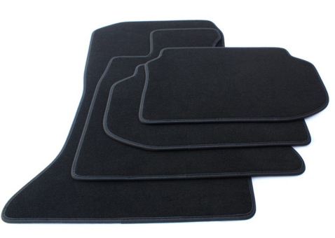Fußmatten passend für BMW 5er F10 F11 (LCI) 2013-2017 Velours Autoteppiche Premium Qualität schwarz 4-teilig 