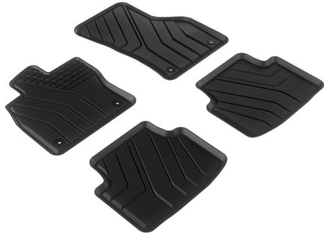 Fußmatten passend für Audi A3 S3 RS3 (8V) Gummimatten Allwetter Automatten 3D Premium Qualität 4-tlg. schwarz 