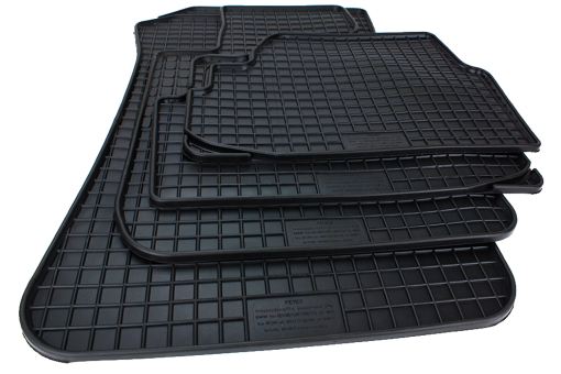 Fußmatten passend für BMW 1er F20 F21 E81 E82 E87 X1 E84 2er F22 Gummimatten Allwetter Premium Qualität 4-teilig schwarz 