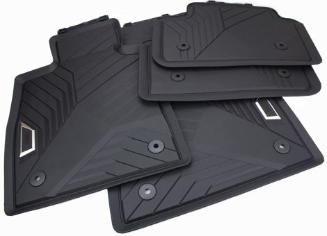 Original BMW Allwettermatten 5er + i5 (G60 G61) M5 (G90 G99) Fußmatten Gummimatten Premium Qualität 4-teilig schwarz 