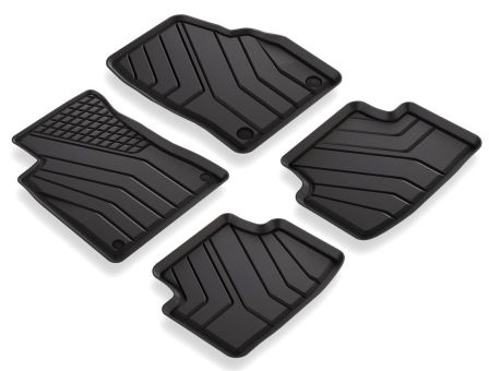 Schalen Gummimatten passend für Mercedes GLA (H247) CLA (C118) + Shooting Brake (X118) Fußmatten Allwetter Premium Qualität schwarz 4-teilig 