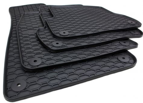 Fußmatten passend für Audi A4 8E (B6 B7) Gummimatten in Premium Qualität Auto Allwetter Matten 