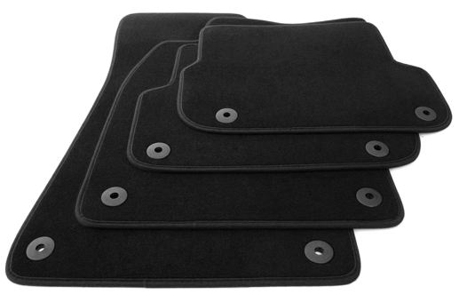 Fußmatten passend für Audi A6 4F Velours in Premium Qualität Autoteppiche 4-teilig schwarz 2005 - 03/2006 