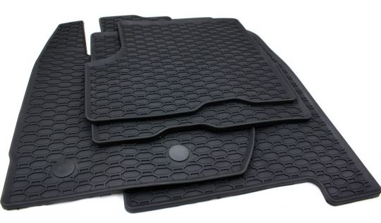 Gummifussmatten passend für Dacia Duster ab 2010 Fußmatten Gummi Premium Qualität Auto Allwetter 4-teilig schwarz 