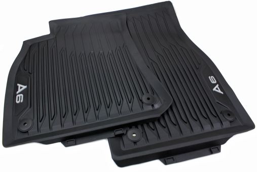 Original Audi Gummimatten A6 (4K) C8 Fußmatten A6 Allroad S6 RS6 Allwetter vorn 2-teilig schwarz 