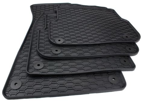 kfz-premiumteile24 KFZ-Ersatzteile kaufen Qualität 4F online Fußmatten in Shop Allwetter | A6 und 4-teilig | Blitzversand passend (C6) für Premium Gummimatten Fußmatten A6 schwarz Allroad Audi