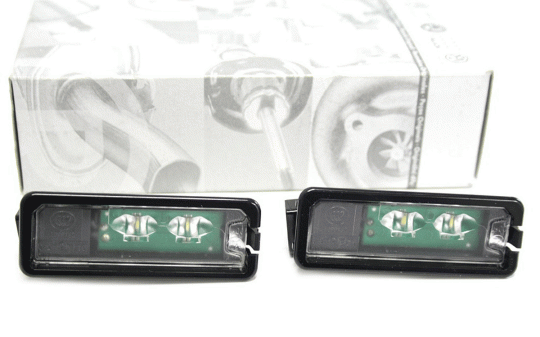 Vinstar KFZ-Ersatzleuchte LED Kennzeichenbeleuchtung E-geprüft für VW,  kompatibel mit: VW Touareg 1G1 Tiguan I Golf 5 V