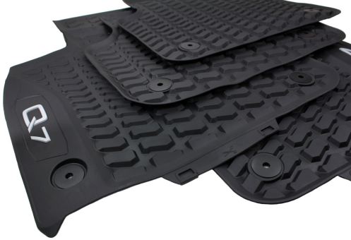 Gummifußmatten Auto für Audi Q5 II (2017-.) - schwarz Gummimatten Gummi  Fußmatten