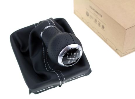 Perforierte Leder Optik Schaltknauf Abdeckung für Audi A4 B9 8W A5 F5,  31,95 €