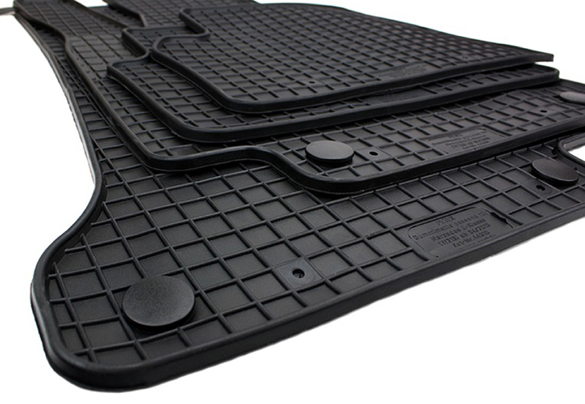 ELMASLINE Auto-Fußmatten Gummi (4 St), für MERCEDES-BENZ E-KLASSE  (2009-2016) W212/T212 - 3D Gummimatten mit extra hohem Rand für mehr Schutz  - Passend für Baujahre: , 2009 - 2016