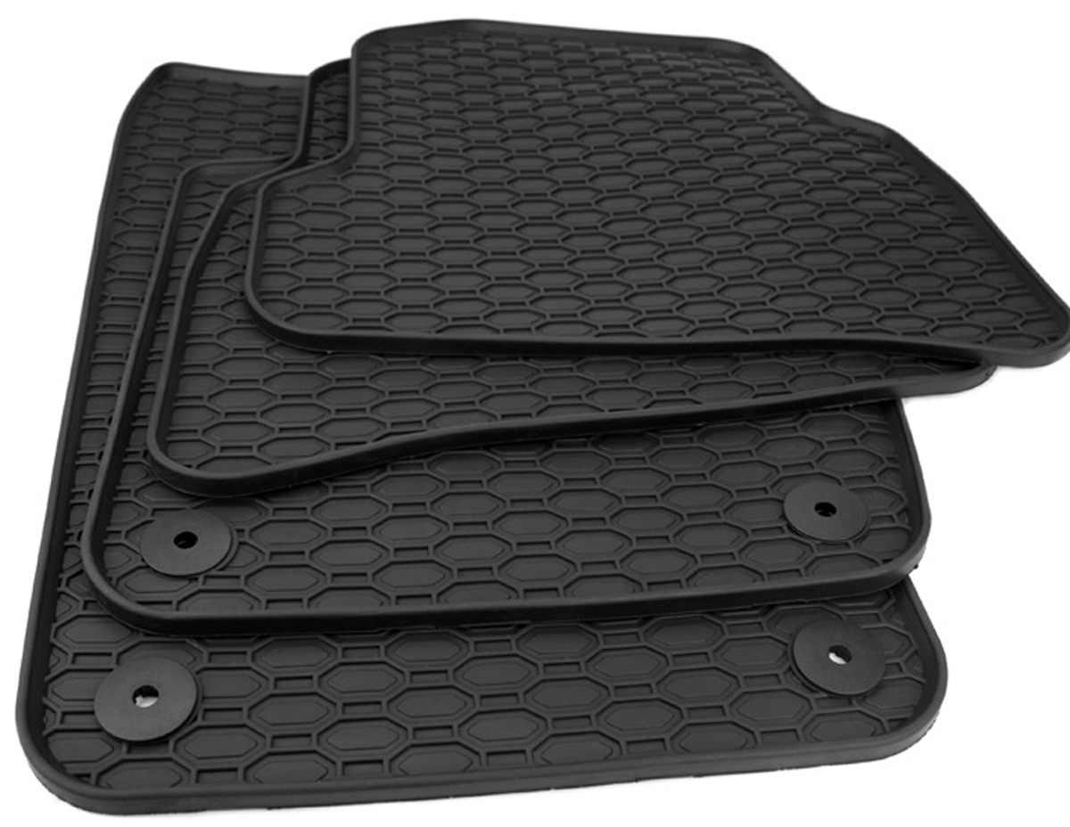Gummi-Fußmatten schwarz für SEAT IBIZA V Bj 01.17-04.21