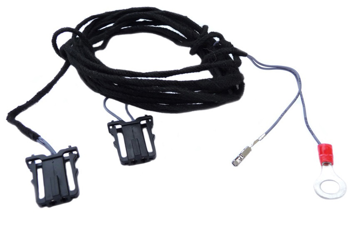 kfz-premiumteile24 KFZ-Ersatzteile und Fußmatten Shop, Kabelsatz zur  Nachrüstung für LED Fußraumbeleuchtung hinten passend für Golf Touran  Passat