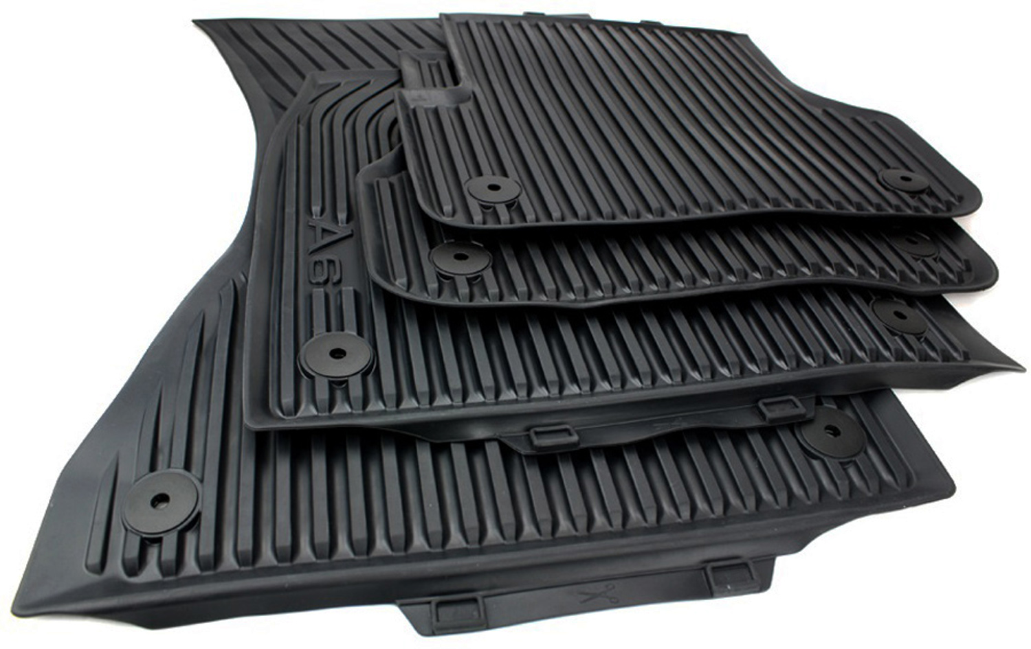 kfz-premiumteile24 KFZ-Ersatzteile kaufen Original Audi schwarz online 4-teilig Fußmatten und Gummimatten (C7) Blitzversand Allroad A6 4G Fußmatten Shop | S6 A6 | Allwetter RS6
